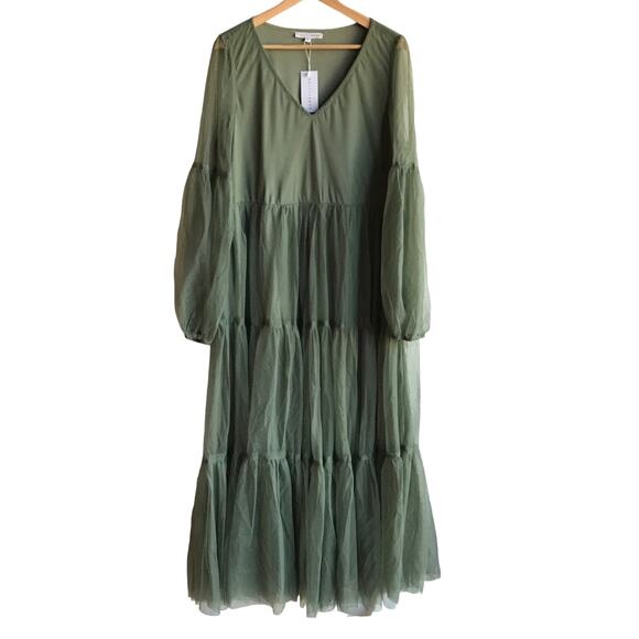 Baltic Born Dresses & Skirts - Baltic Born Olive Hoffman Tulle Tiered Maxi Dress NWT Fairycore Romantic size XL